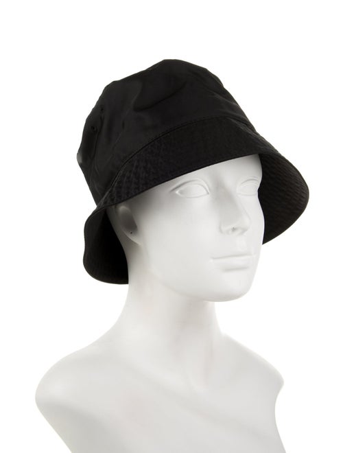 Valentino Black Pattern Printed Nylon Bucket Hat