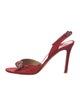 Valentino Satin Bow Accents Slingback Sandals