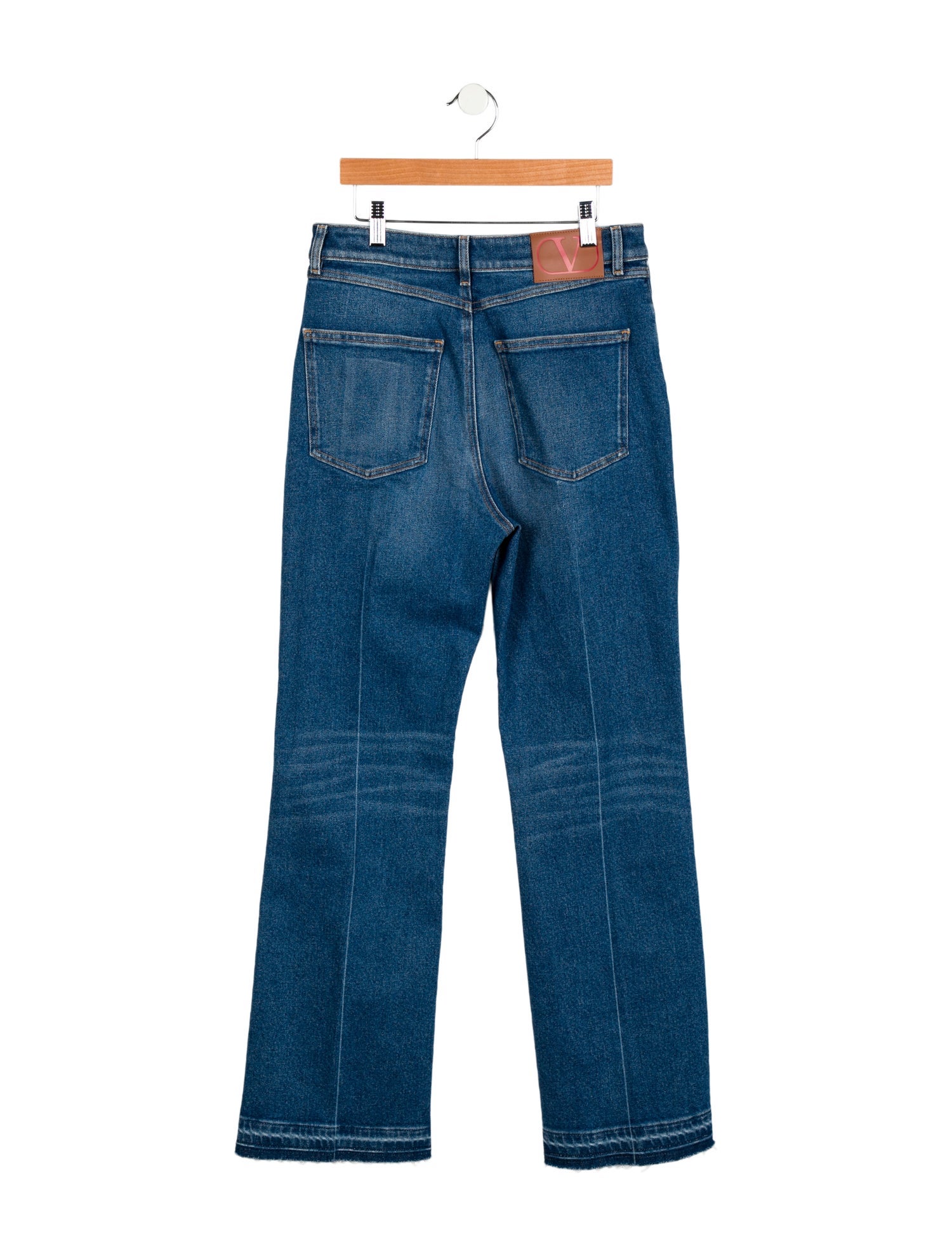 Valentino Mid-Rise Wide Leg Jeans