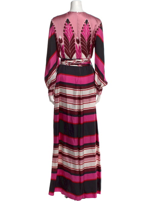 Valentino Silk Striped Jumpsuit