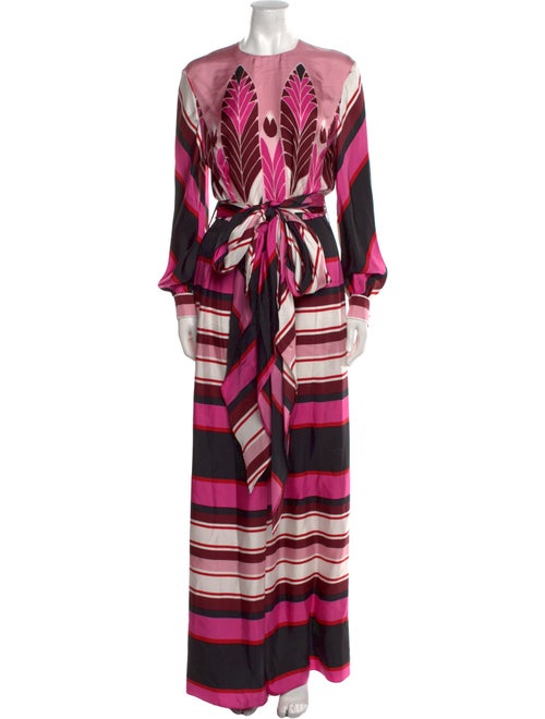 Valentino Silk Striped Jumpsuit