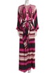 Valentino Silk Striped Jumpsuit