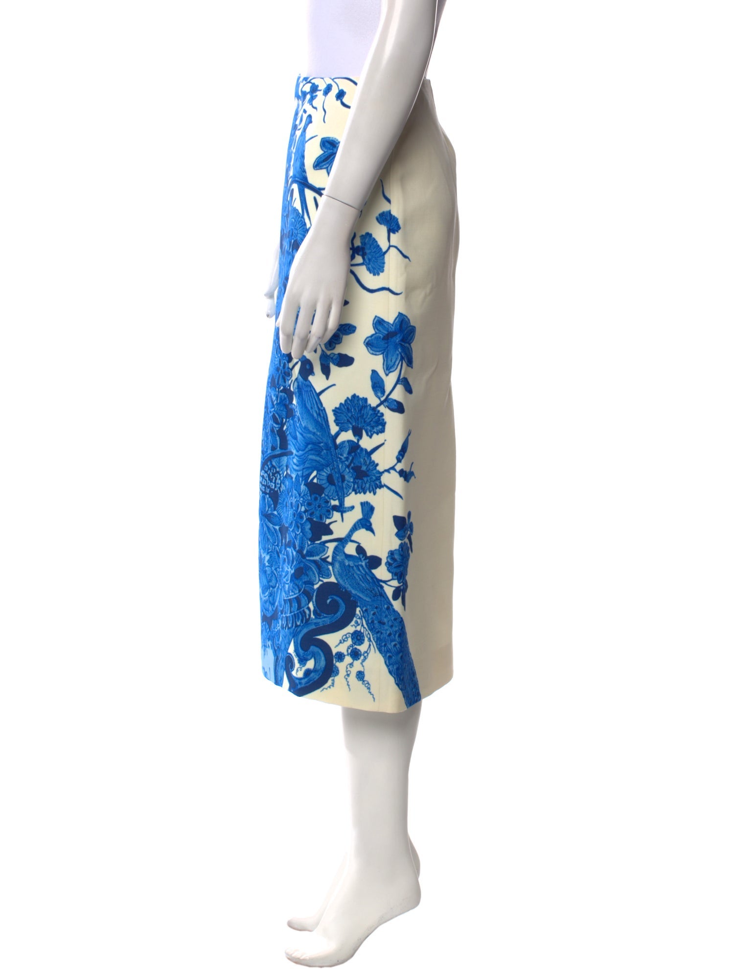 Valentino Virgin Wool Midi Length Skirt