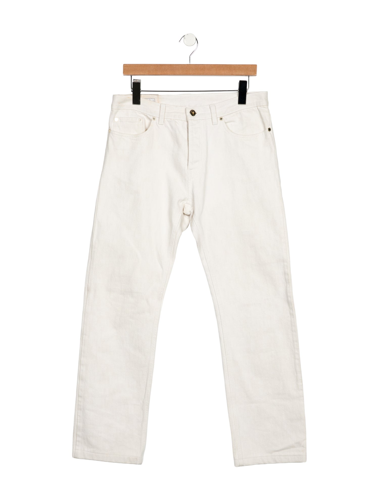 Valentino Rockstud Accents Straight-Leg Jeans