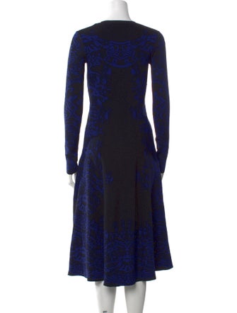 Valentino Printed Midi Length Dress