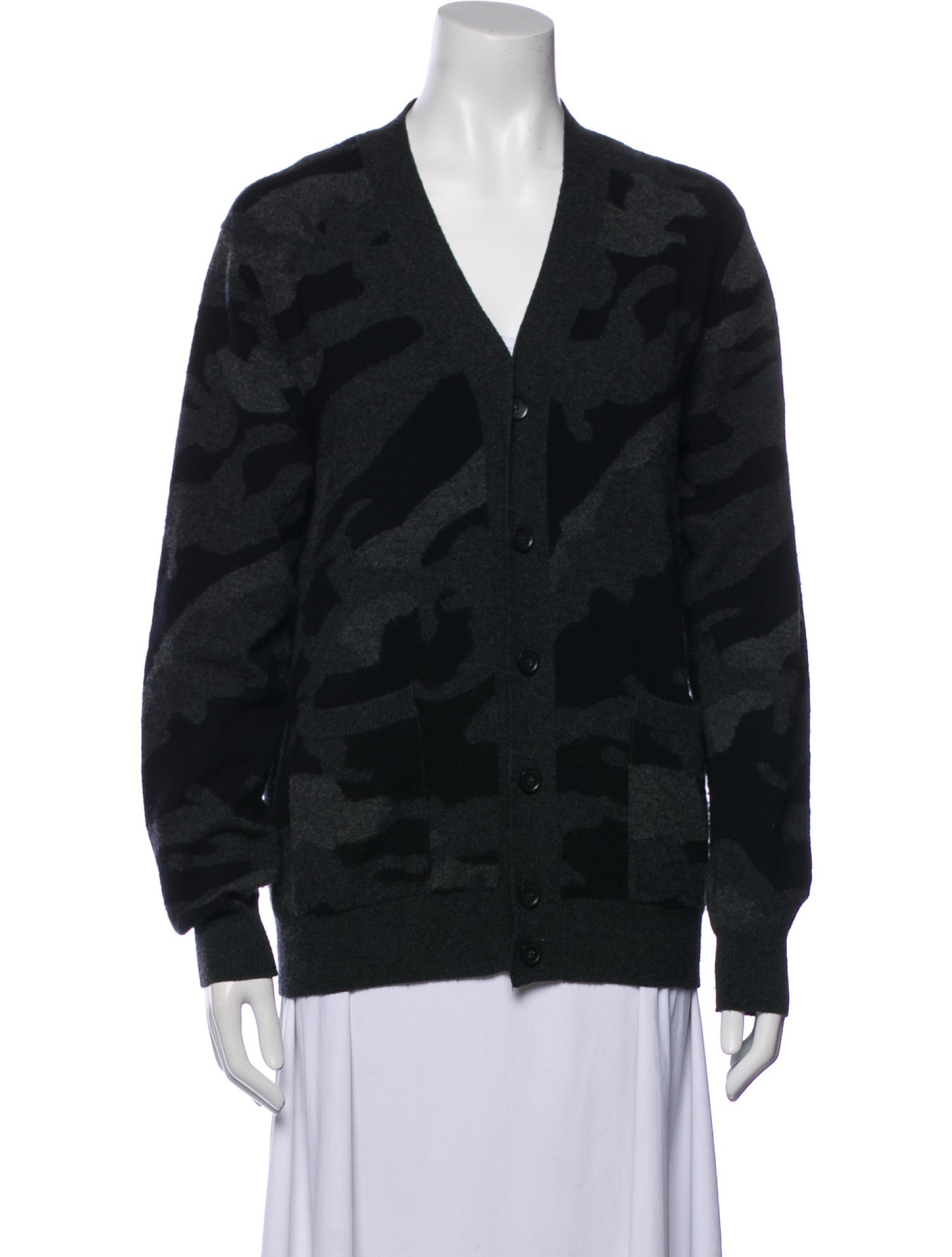 Valentino Cashmere Animal Print Sweater