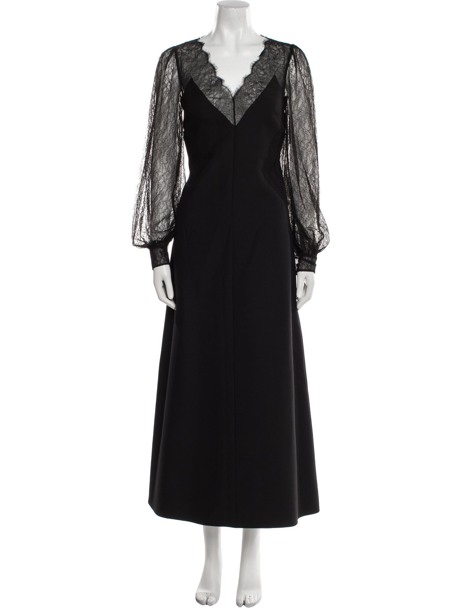Valentino Virgin Wool Long Dress