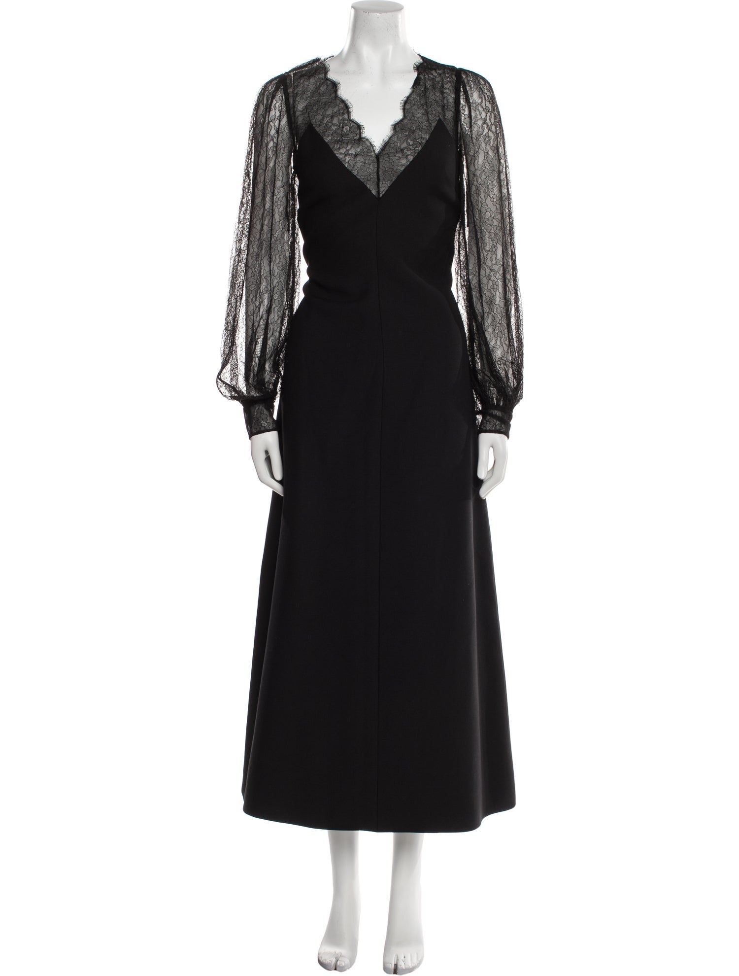 Valentino Virgin Wool Long Dress
