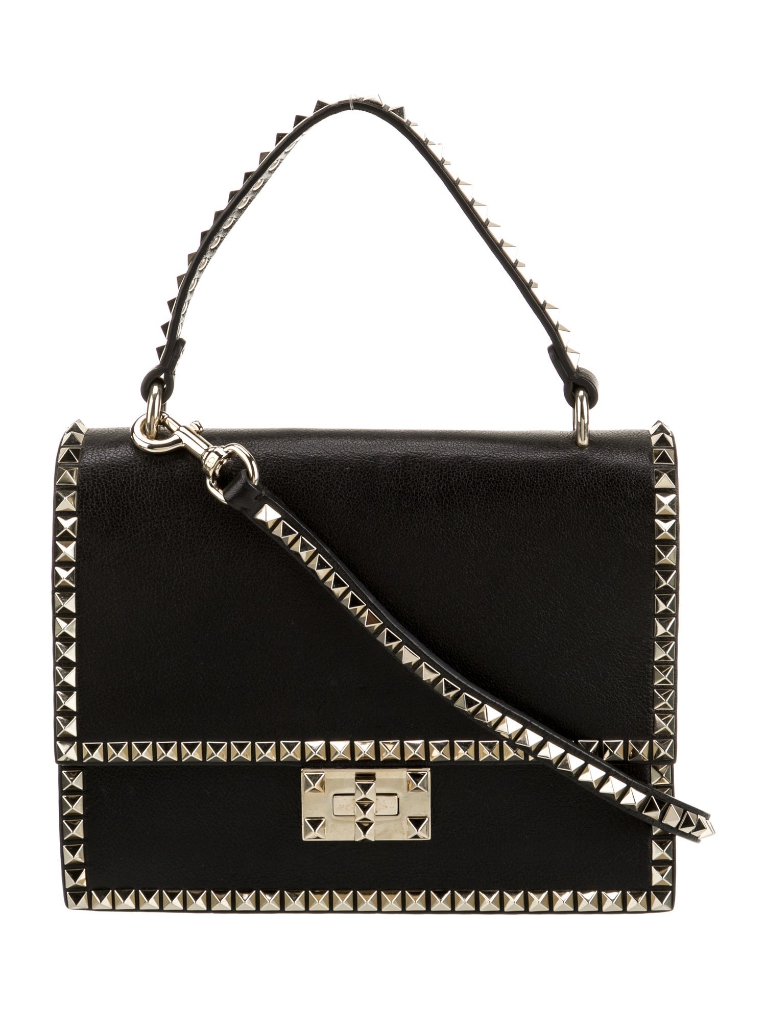 Valentino Rockstud Top Handle Bag