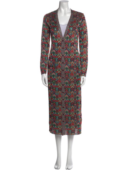 Valentino Printed V-Neck Sweater