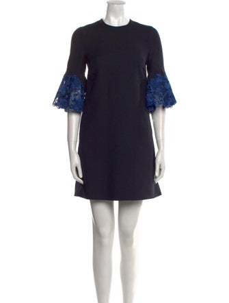 Valentino Crew Neck Mini Dress