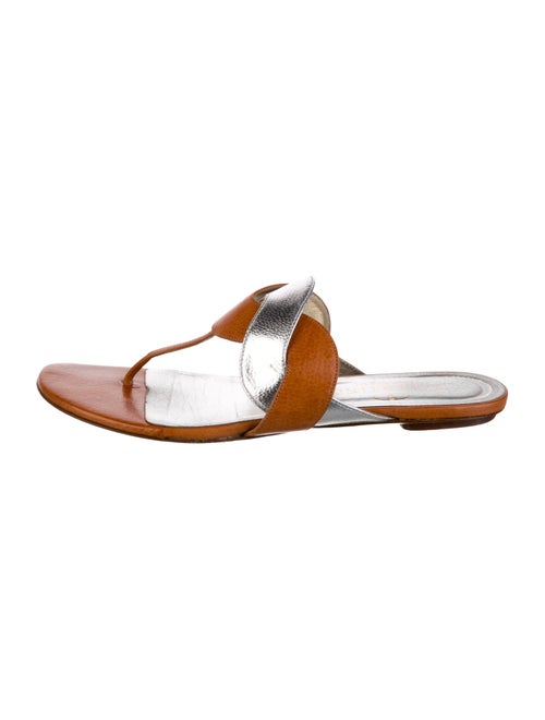 Valentino Leather Slides