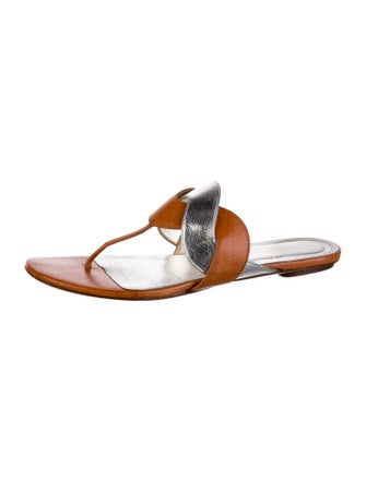 Valentino Leather Slides