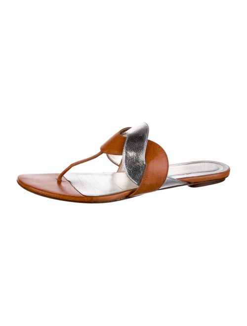 Valentino Leather Slides