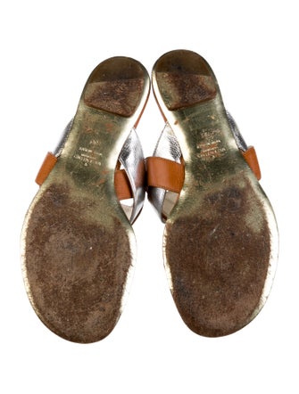 Valentino Leather Slides