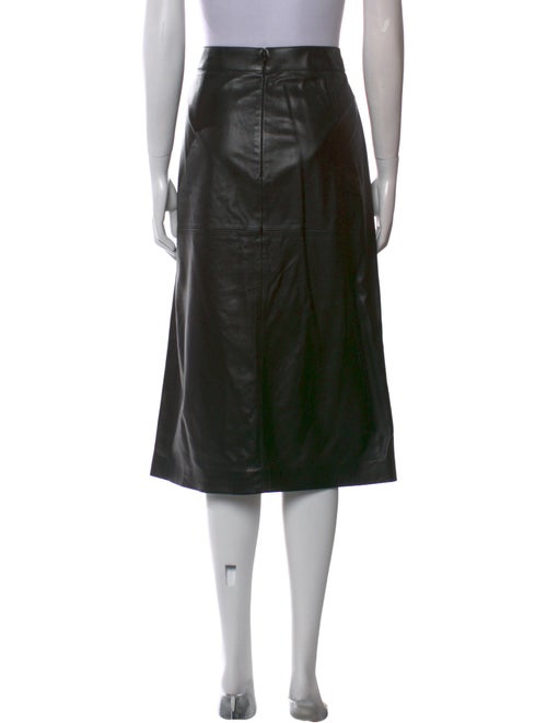 Valentino Leather Midi Length Skirt