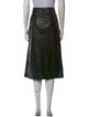 Valentino Leather Midi Length Skirt
