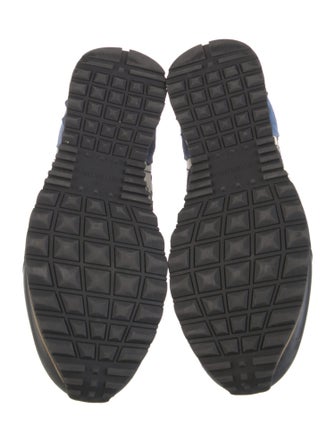 Valentino Rockstud Accents Suede Athletic Sneakers