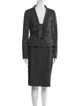 Valentino 2008 Wool Skirt Suit