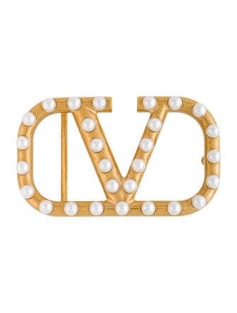 Valentino Embellished Belt Buckle