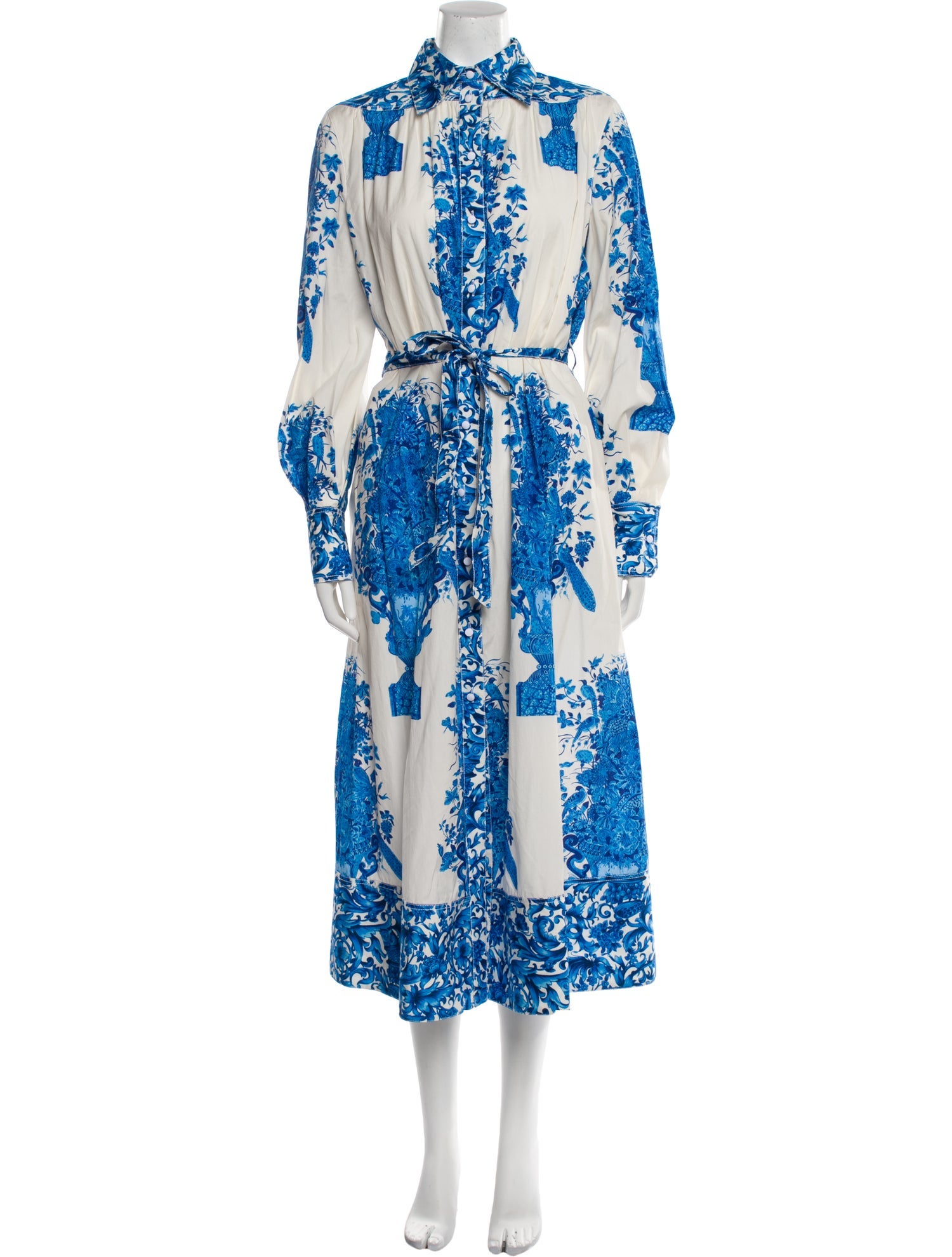 Valentino Floral Print Long Dress