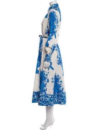 Valentino Floral Print Long Dress