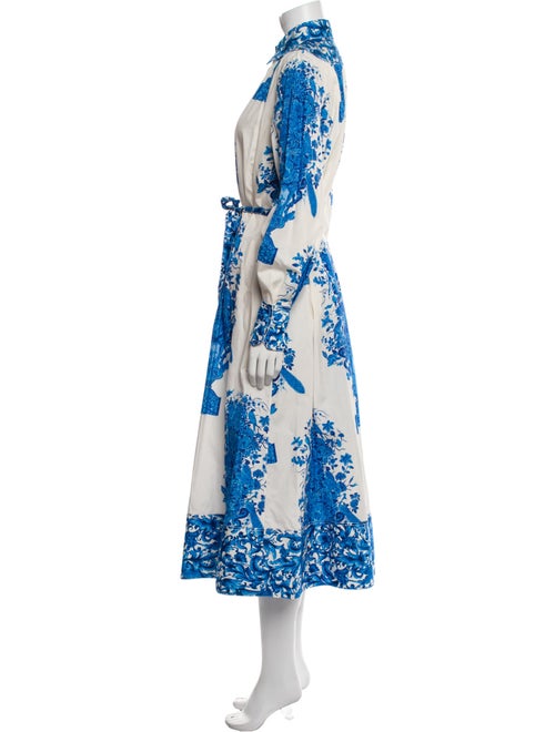 Valentino Floral Print Long Dress