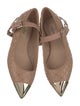 Valentino Rockstud Accents Leather Mary Jane Flats