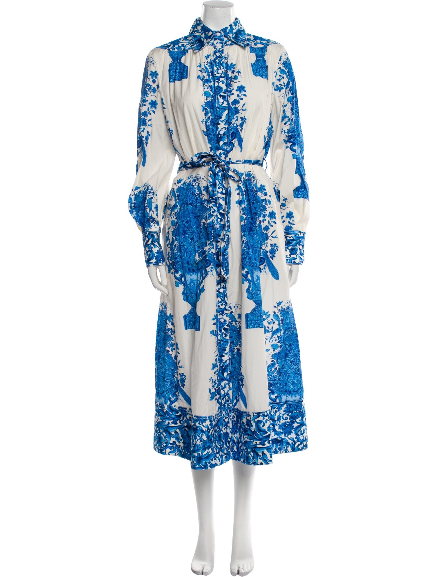 Valentino Printed Long Dress