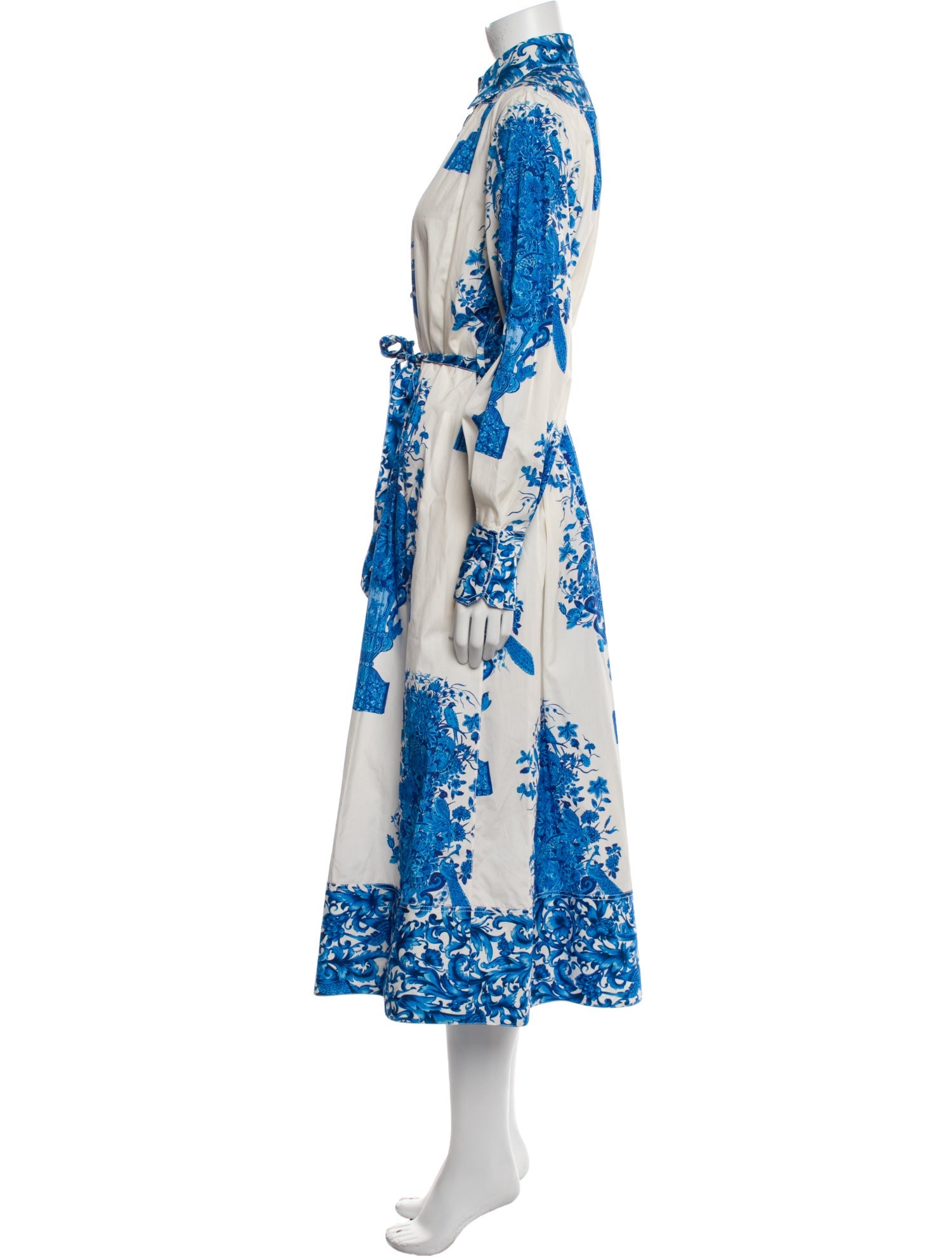 Valentino Printed Long Dress