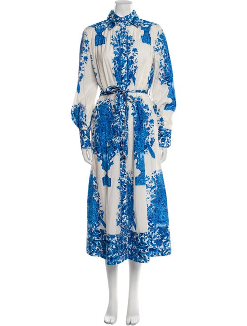 Valentino Printed Long Dress