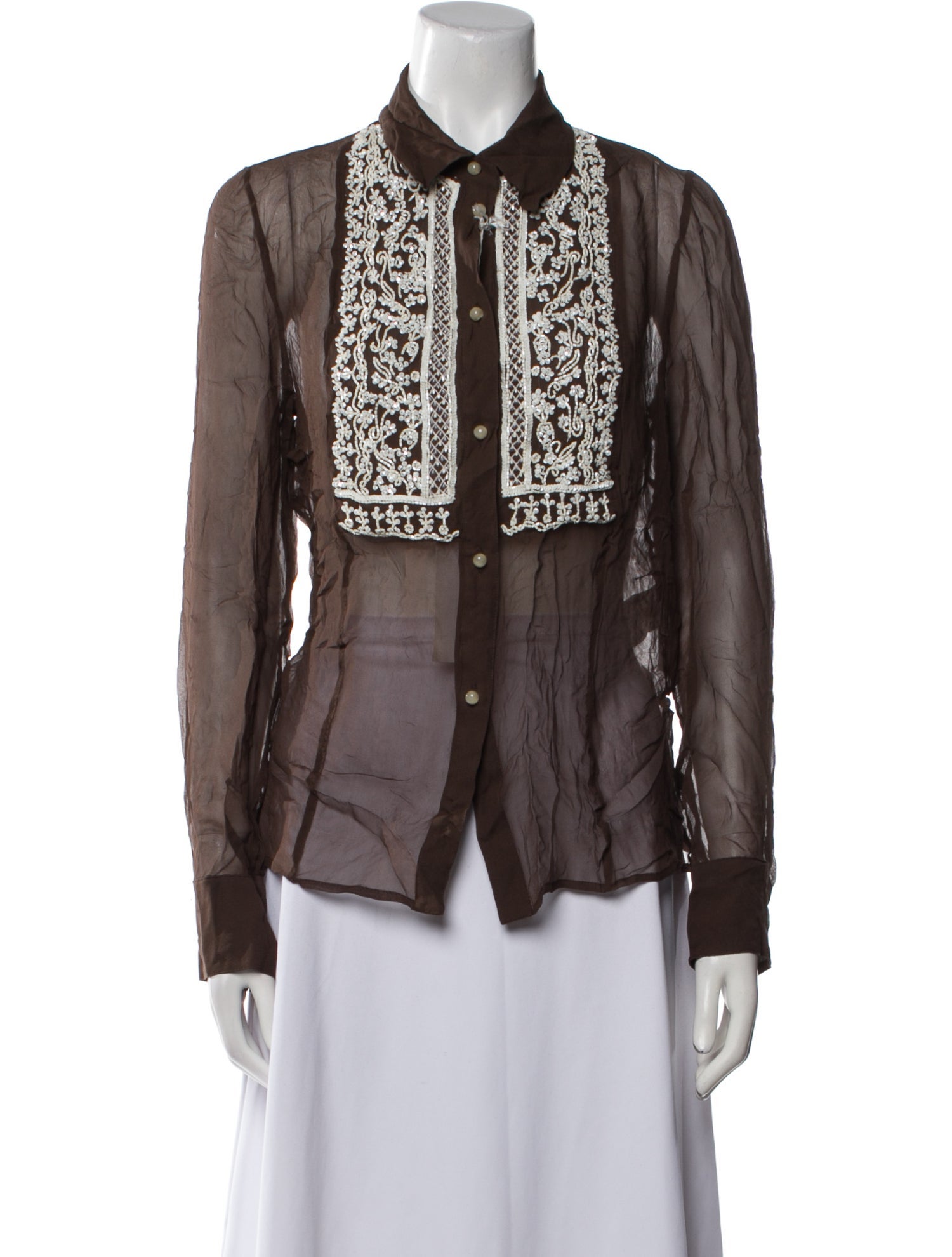 Valentino Vintage 2000's Button-Up Top