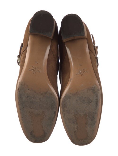 Valentino Rockstud Accents Suede D'Orsay Pumps