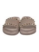 Valentino Rockstud Accents Rubber Slides