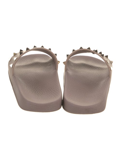 Valentino Rockstud Accents Rubber Slides