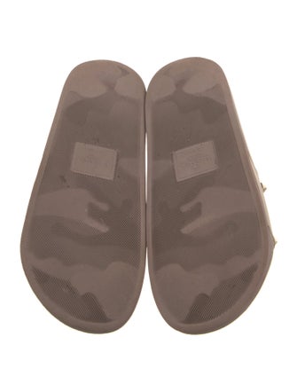 Valentino Rockstud Accents Rubber Slides