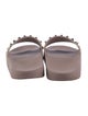 Valentino Rockstud Accents Leather Slides