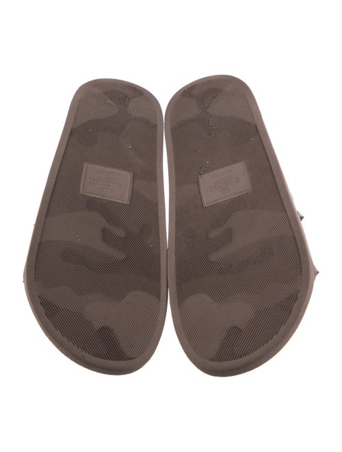 Valentino Rockstud Accents Leather Slides