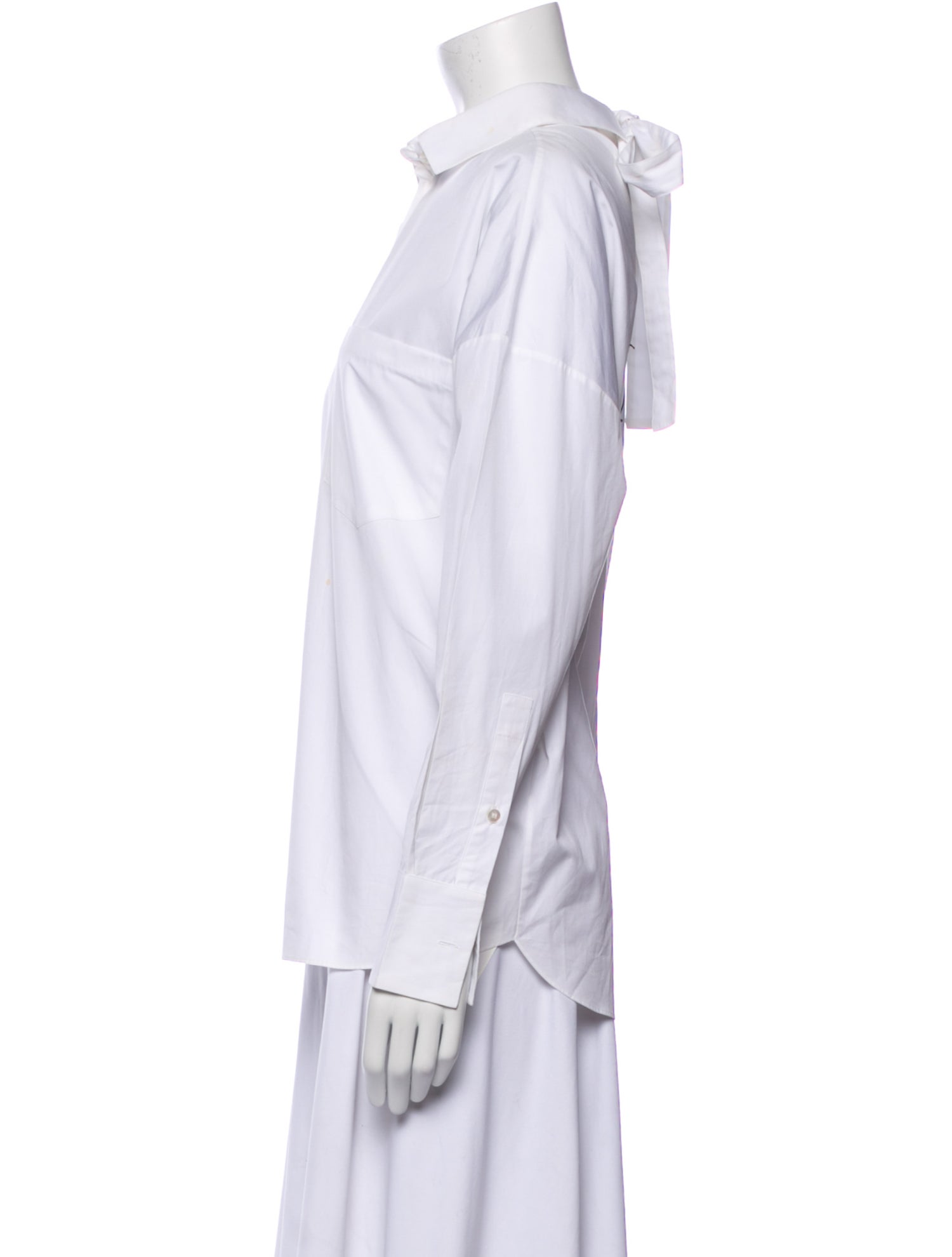 Valentino Long Sleeve Button-Up Top