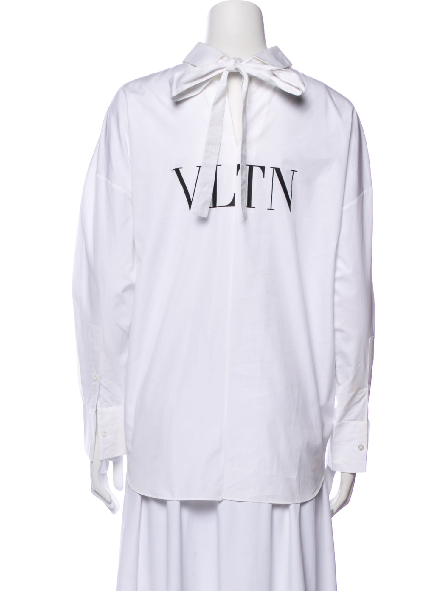 Valentino Long Sleeve Button-Up Top