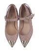 Valentino Rockstud Accents Leather Mary Jane Flats