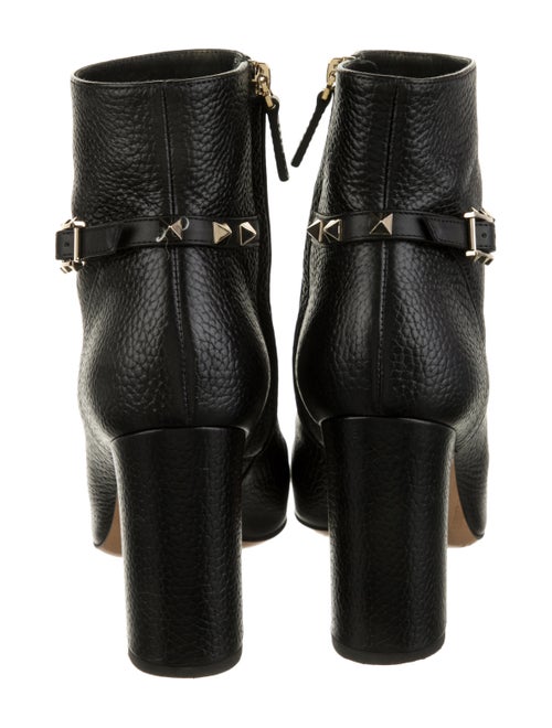 Valentino Rockstud Accents Leather Boots