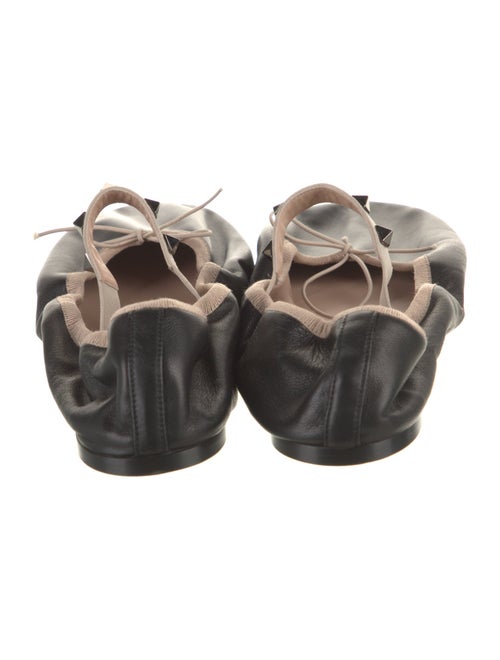 Valentino Rockstud Accents Leather Mary Jane Flats