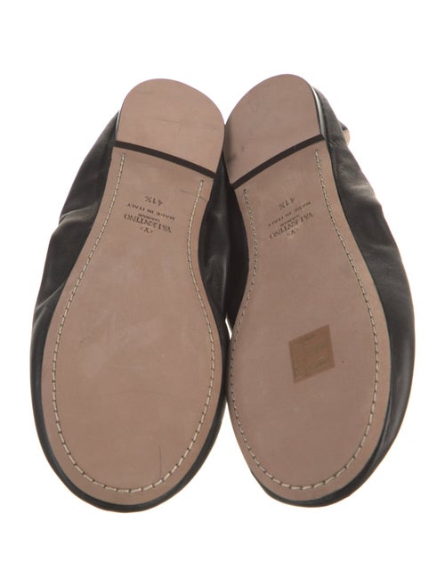 Valentino Rockstud Accents Leather Mary Jane Flats