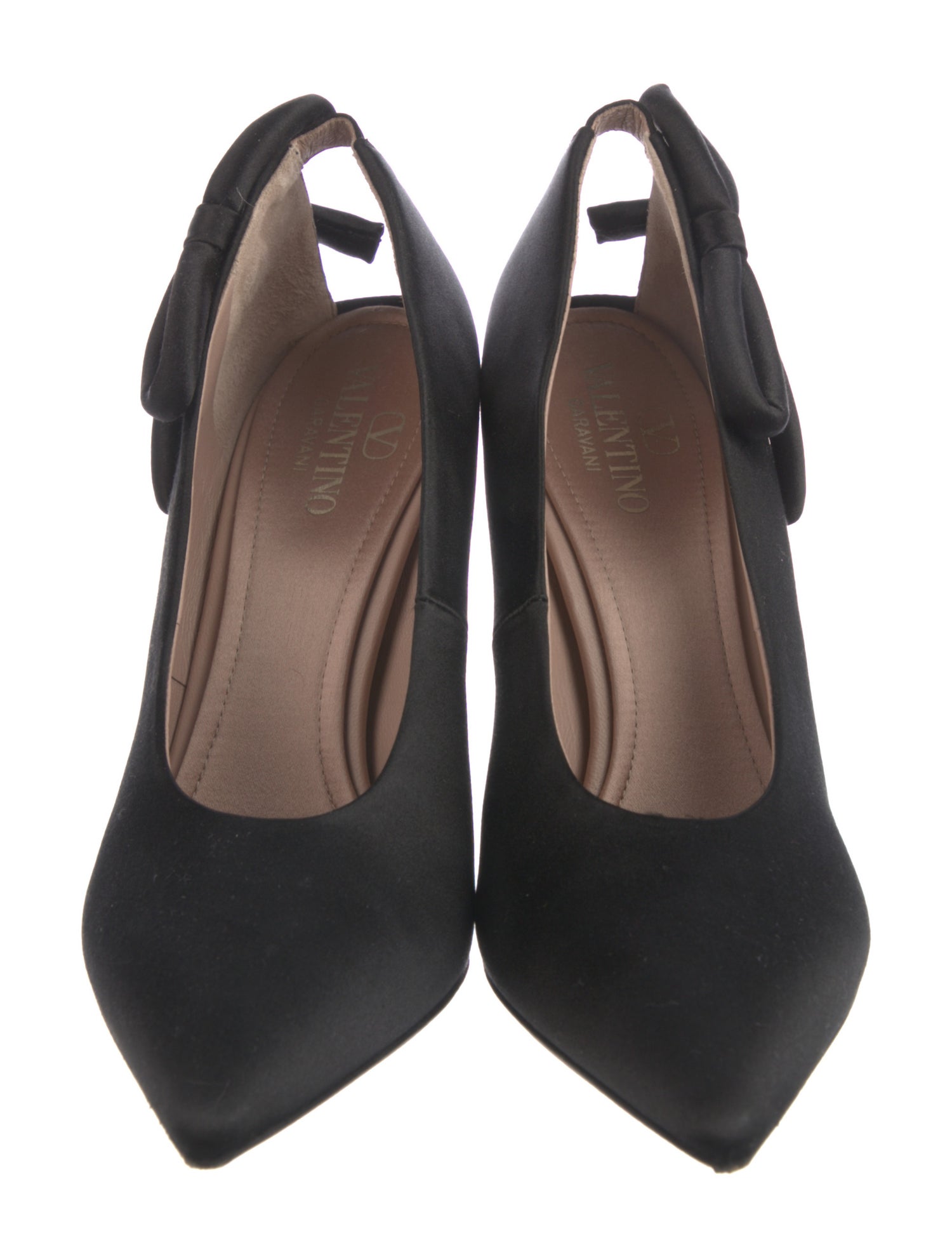 Valentino Satin Bow Accents Pumps