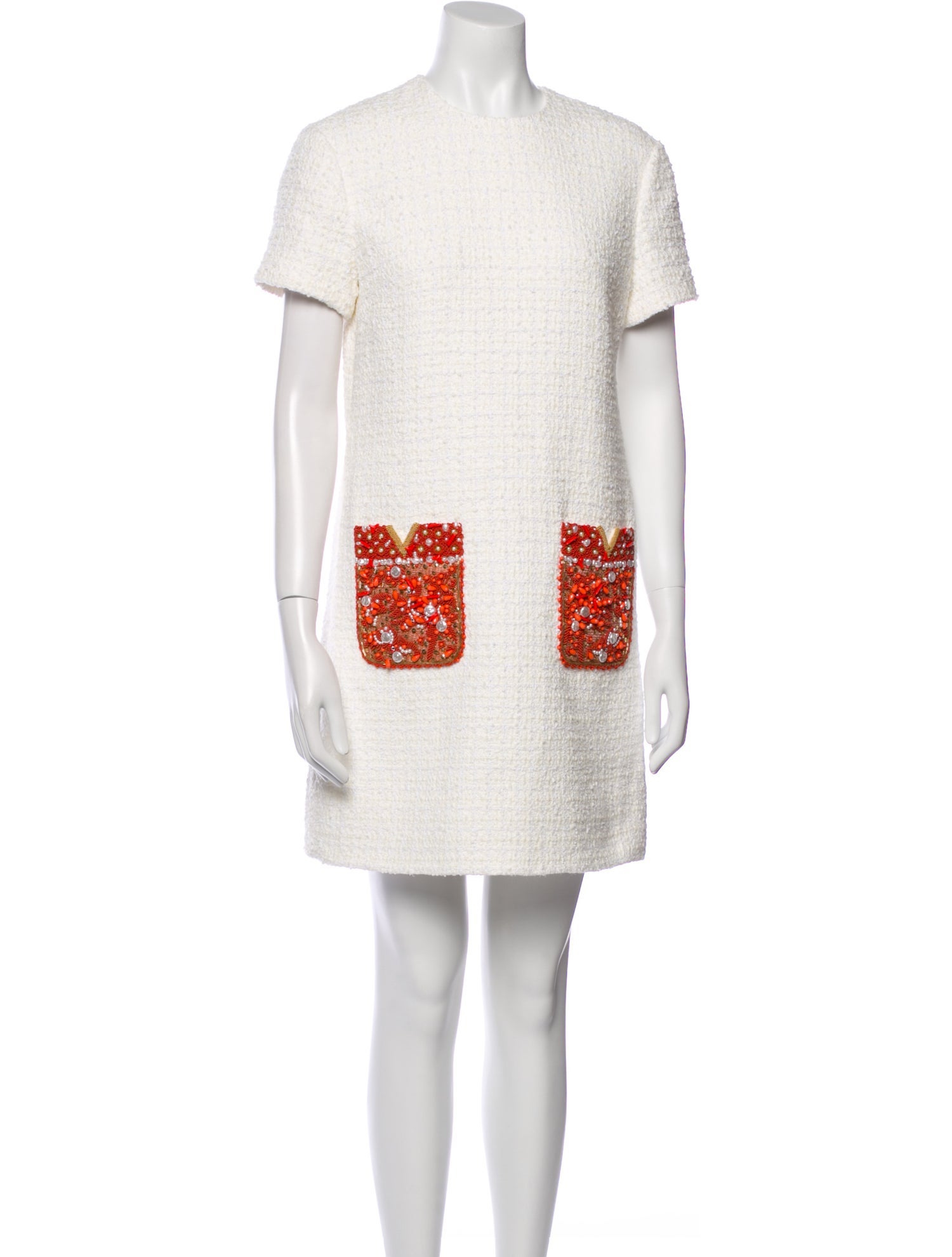 Valentino Crew Neck Mini Dress