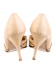 Valentino Straw Bow Accents D'Orsay Pumps
