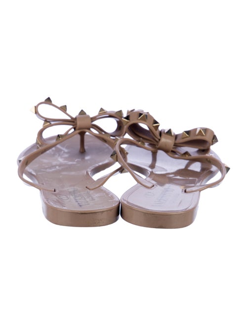 Valentino Rockstud Accents Rubber Slides