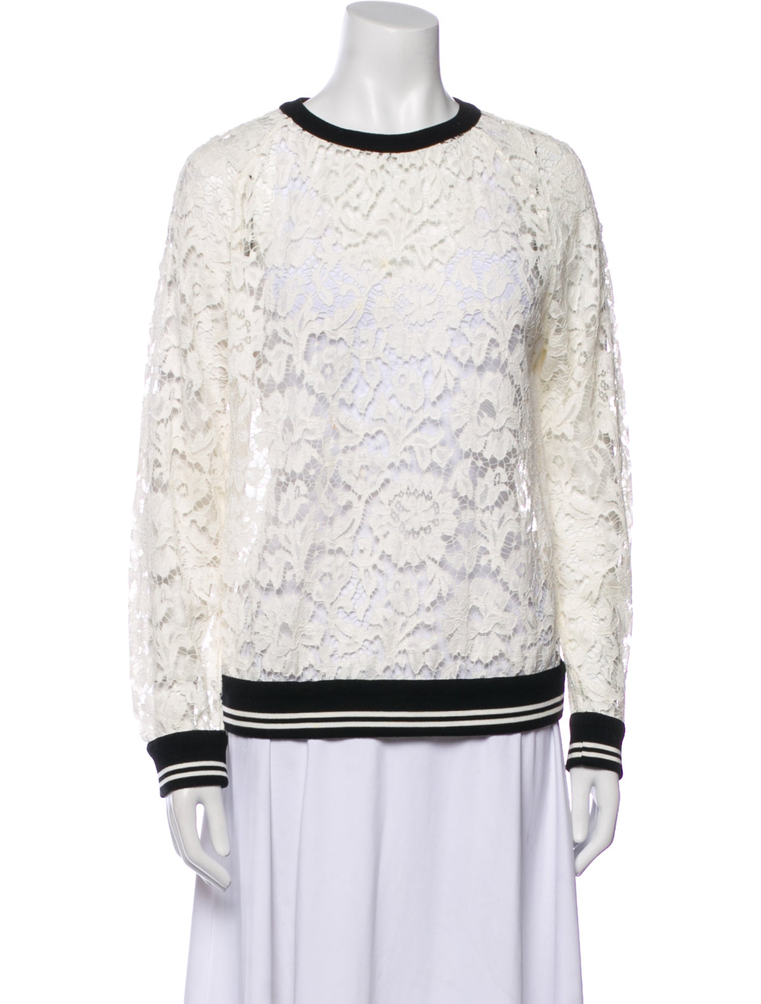 Valentino Lace Lace Pattern Sweatshirt