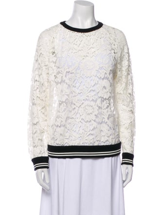 Valentino Lace Lace Pattern Sweatshirt